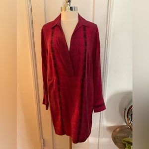 Equipment Silk V-Neck Dress XL Snake Print Excellent!